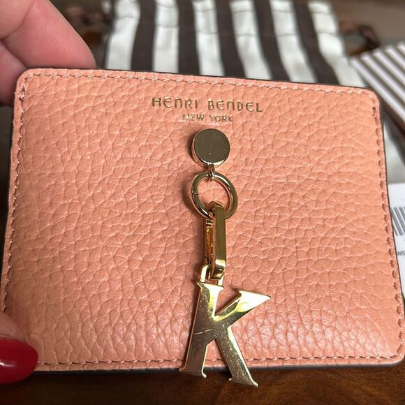 Henri Bendel Card Case with Charm Letter K NWT - Picture 8 of 8